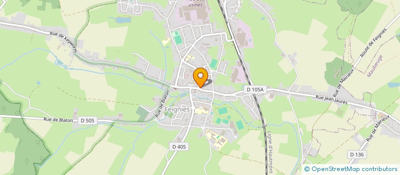 localisation de l'entreprise SCI COLO  FEIGNIES