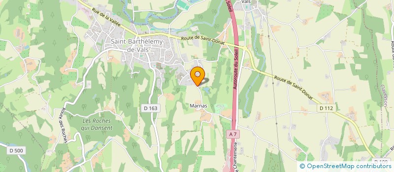 localisation de l'entreprise SCI COLOMB MARNAS  SAINT-BARTHELEMY-DE-VALS