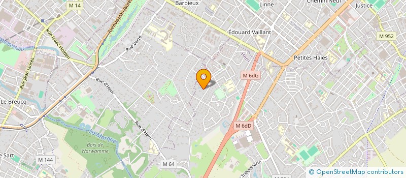 localisation de l'entreprise SCI COLOMBE  HEM