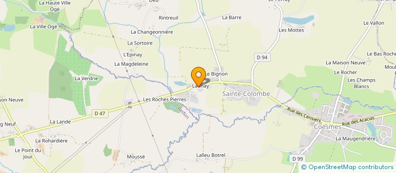 localisation de l'entreprise SCI COLOMBE  SAINTE-COLOMBE