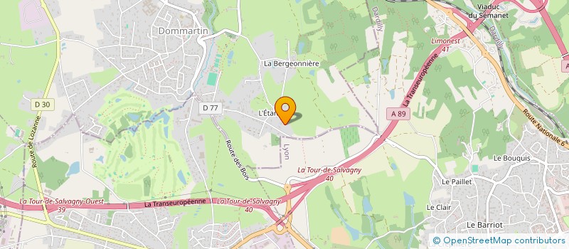 localisation de l'entreprise SCI COLOMBE à DOMMARTIN