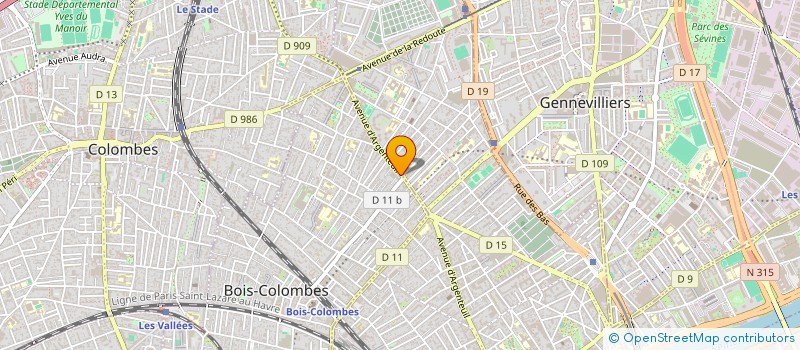 localisation de l'entreprise SCI COLOMBES à BOIS-COLOMBES