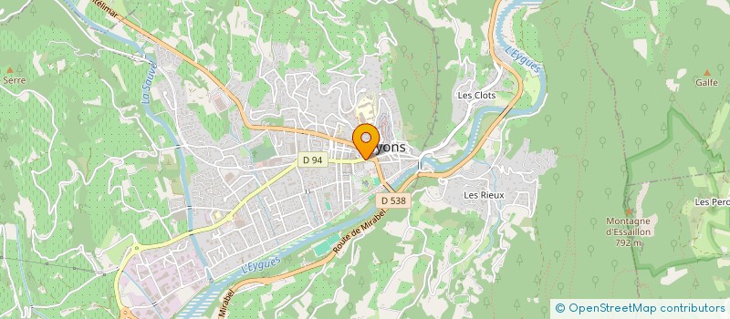 localisation de l'entreprise SCI COLOMBET  NYONS