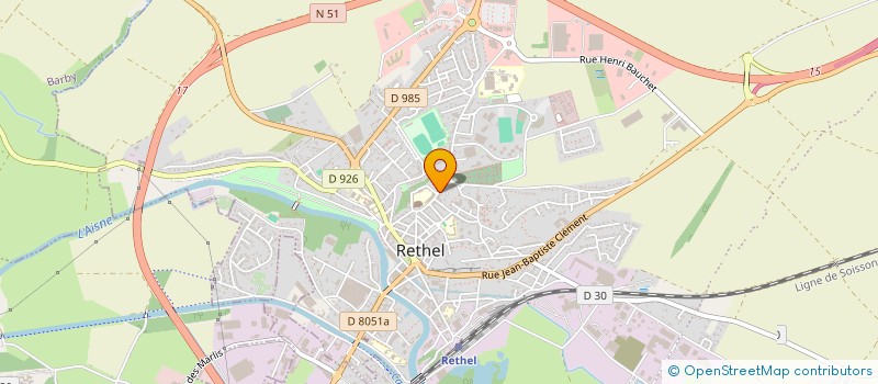 localisation de l'entreprise SCI COLOMBET  RETHEL