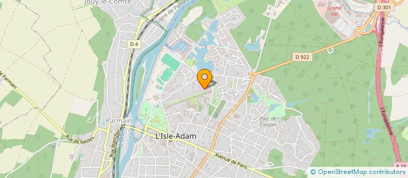 localisation de l'entreprise SCI COLOMBET  L'ISLE-ADAM