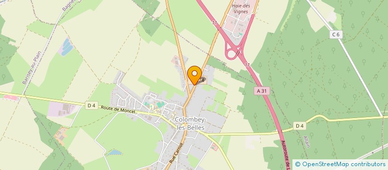 localisation de l'entreprise SCI COLOMBIA  COLOMBEY-LES-BELLES