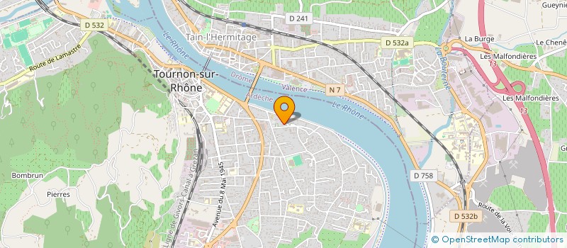 localisation de l'entreprise SCI COLOMBIANA à TOURNON-SUR-RHONE
