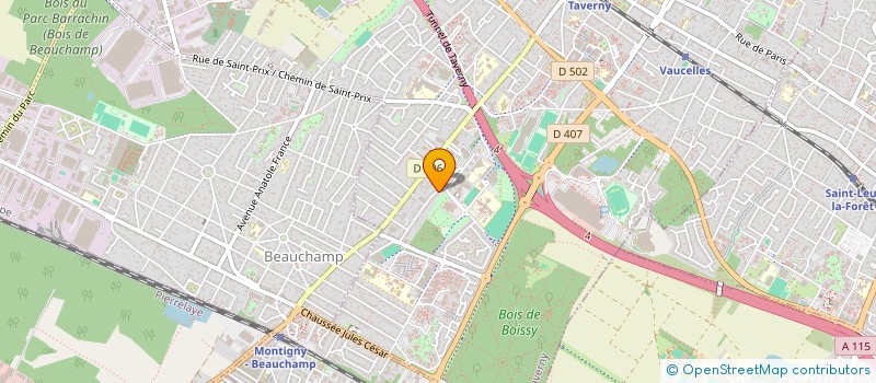 localisation de l'entreprise SCI COLOMBIE TOURNON  TAVERNY