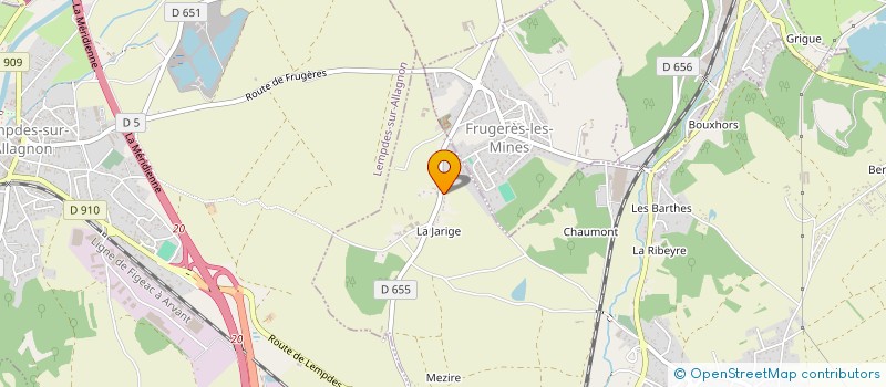 localisation de l'entreprise SCI COLOMBIER  VERGONGHEON