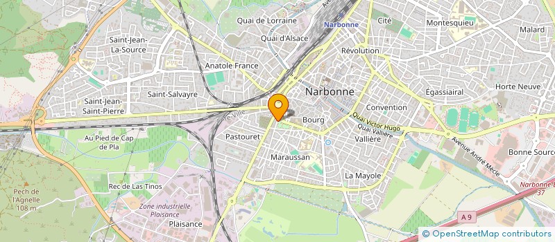 localisation de l'entreprise SCI COLOMBIER à NARBONNE