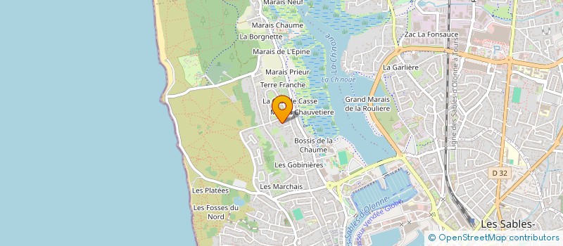 localisation de l'entreprise SCI COLOMBINE INVESTISSEMENTS à LES SABLES D'OLONNE