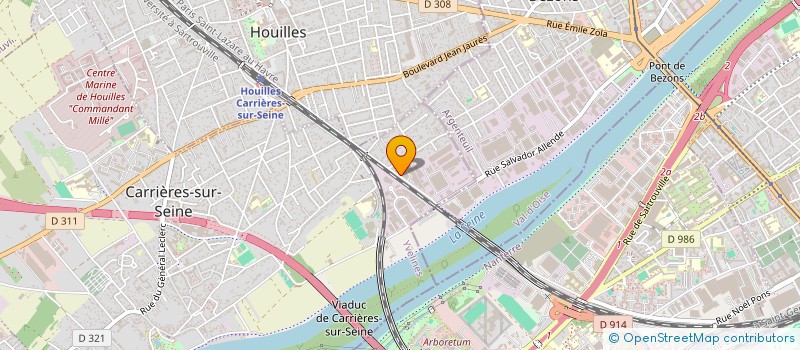 localisation de l'entreprise SCI COLOMBUS  CARRIERES-SUR-SEINE