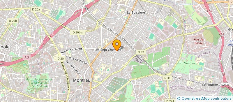 localisation de l'entreprise SCI COLONEL FABIEN à MONTREUIL