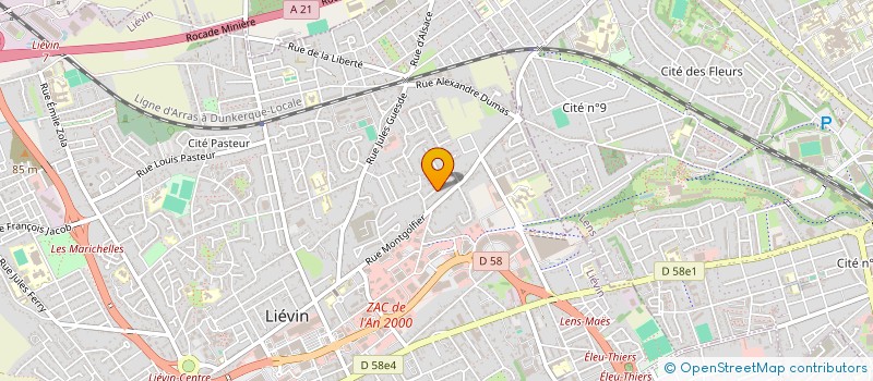 localisation de l'entreprise SCI COLONEL RENARD  LIEVIN