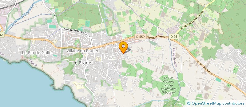 localisation de l'entreprise SCI COLONIA  LE PRADET