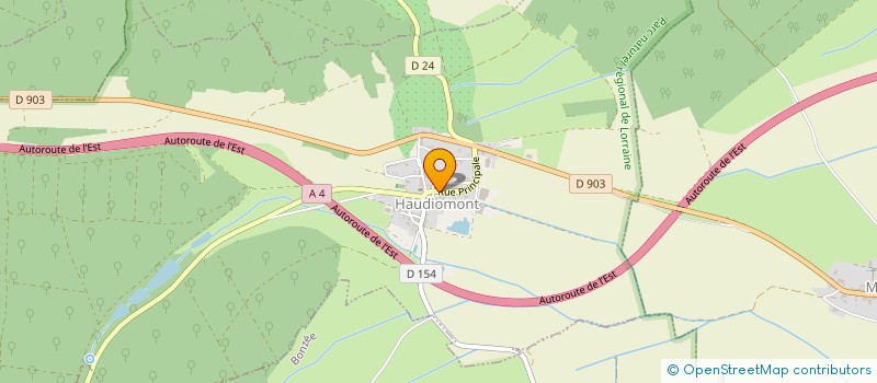 localisation de l'entreprise SCI COLONNE DES REILLES à HAUDIOMONT