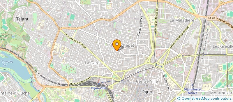localisation de l'entreprise SCI COLONNES DU TRONE à DIJON