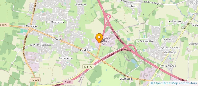 localisation de l'entreprise SCI COLOR à REPLONGES