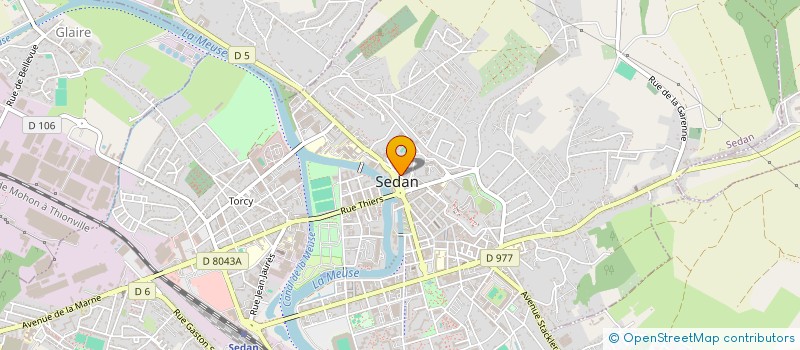 localisation de l'entreprise SCI COLORES  SEDAN