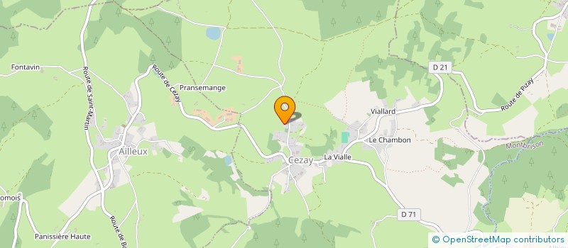 localisation de l'entreprise SCI COLOSSAL  CEZAY