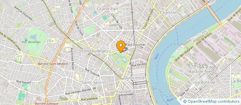 localisation de l'entreprise SCI COLS VERTS  BORDEAUX