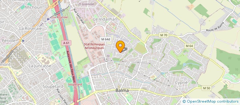 localisation de l'entreprise SCI COLUFRA  BALMA