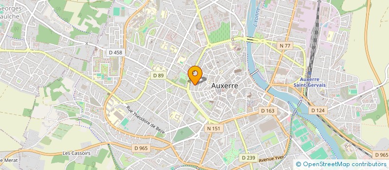 localisation de l'entreprise SCI COLVERT à AUXERRE