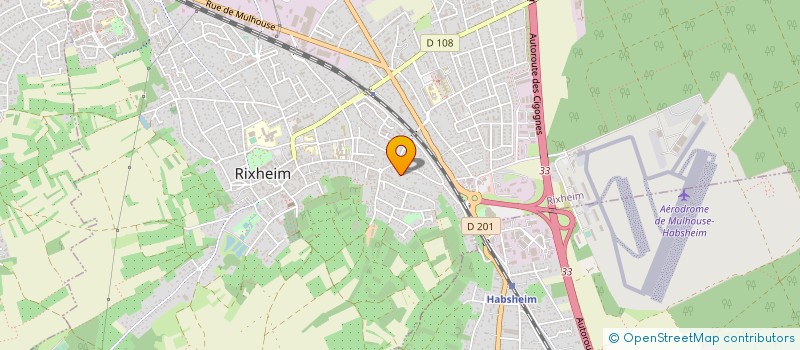 localisation de l'entreprise SCI COM 2006  RIXHEIM