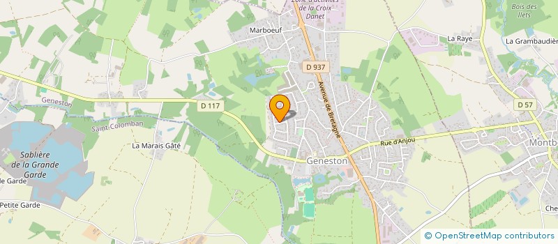 localisation de l'entreprise SCI COM  GENESTON