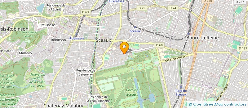 localisation de l'entreprise SCI COM 78 à SCEAUX