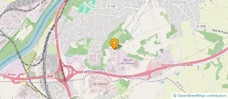 localisation de l'entreprise SCI COM  COMMUNAY