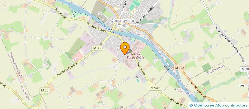 localisation de l'entreprise SCI COM PLUS à QUESNOY-SUR-DEULE