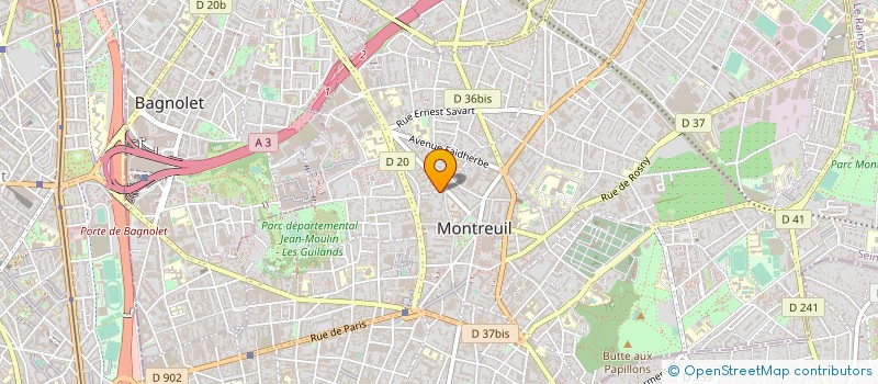 localisation de l'entreprise SCI COM - SYS à MONTREUIL