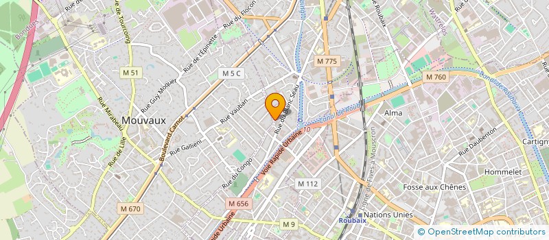 localisation de l'entreprise SCI COMA  TOURCOING