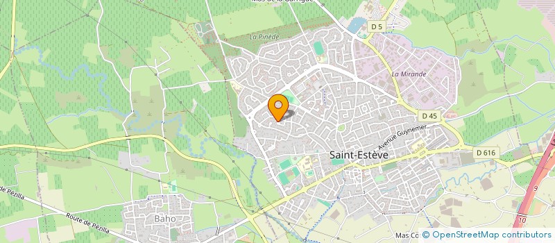 localisation de l'entreprise SCI COMAC  SAINT-ESTEVE