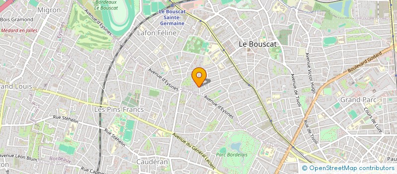 localisation de l'entreprise SCI COMAJE  LE BOUSCAT