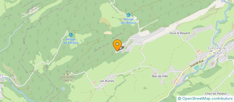 localisation de l'entreprise SCI COMAJI  FONCINE-LE-HAUT