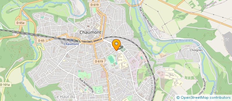 localisation de l'entreprise SCI COMAS à CHAUMONT