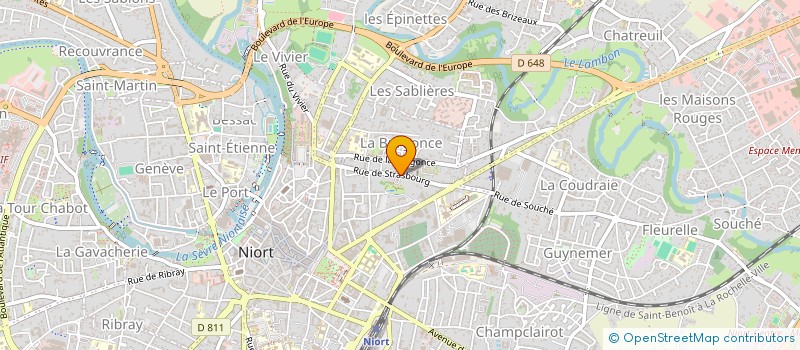 localisation de l'entreprise SCI COMAX à NIORT