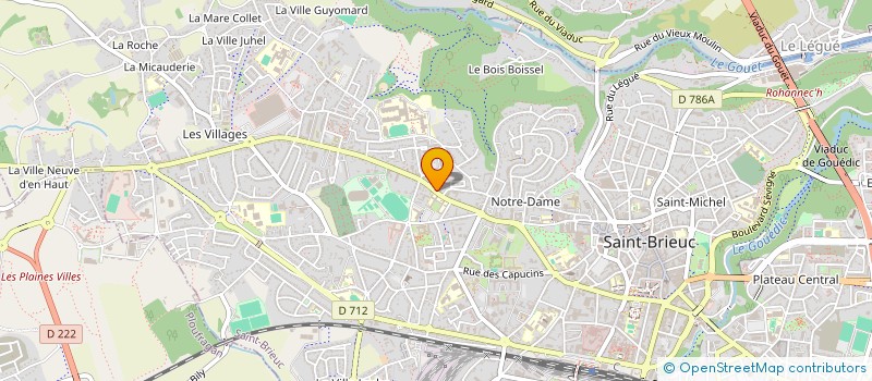 localisation de l'entreprise SCI COMAX à SAINT-BRIEUC