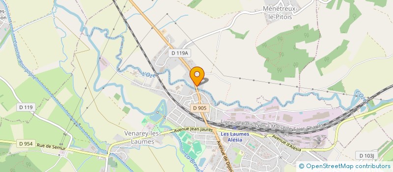 localisation de l'entreprise SCI COMBAG  MENETREUX-LE-PITOIS