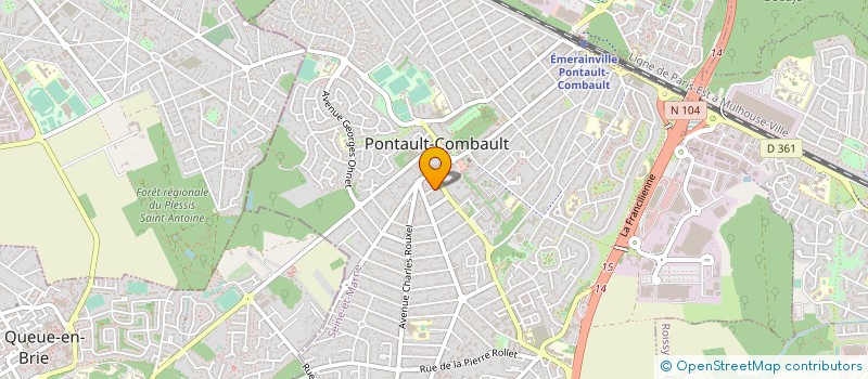 localisation de l'entreprise SCI COMBAULT LOCATION F B à PONTAULT-COMBAULT