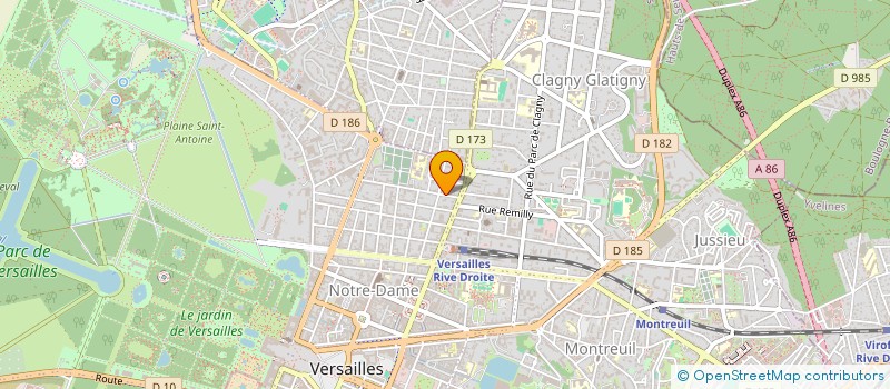 localisation de l'entreprise SCI COMBE DE CIELAND à VERSAILLES
