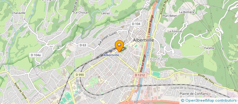 localisation de l'entreprise SCI COMBE DE SAVOIE  ALBERTVILLE