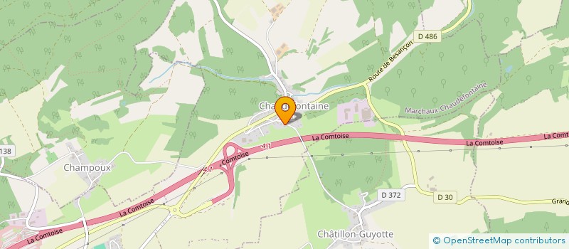 localisation de l'entreprise SCI COMBE JEAN  MARCHAUX-CHAUDEFONTAINE