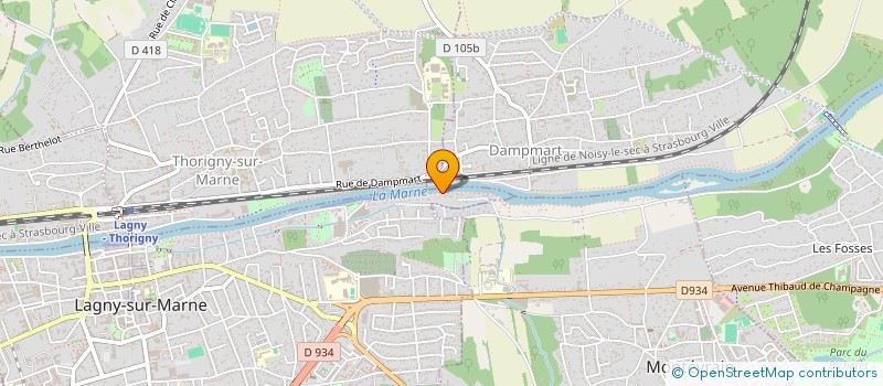 localisation de l'entreprise SCI COMBE SUR MARNE  LAGNY-SUR-MARNE