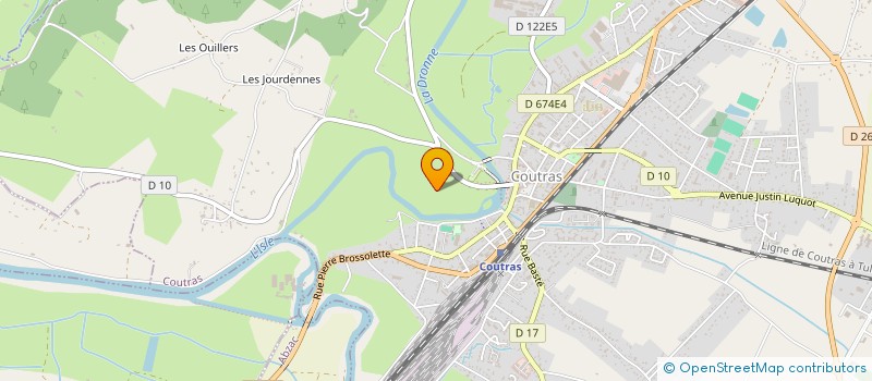 localisation de l'entreprise SCI COMBES  COUTRAS