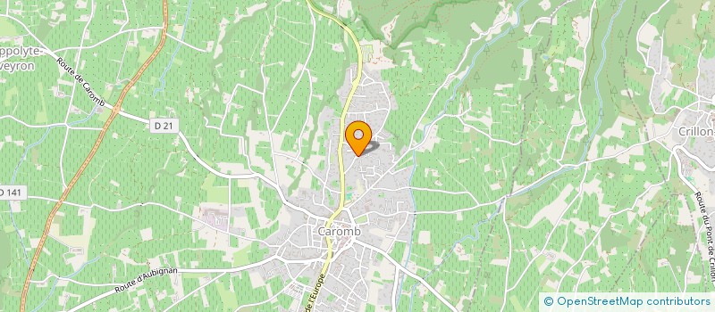 localisation de l'entreprise SCI COMBETTE  CAROMB