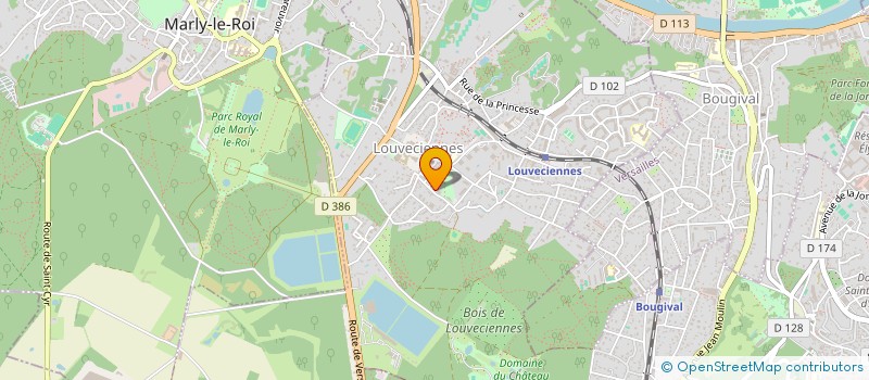 localisation de l'entreprise SCI COMBLOUVE  LOUVECIENNES