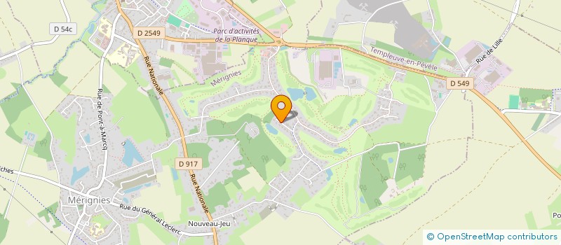 localisation de l'entreprise SCI COMEBACK à MERIGNIES